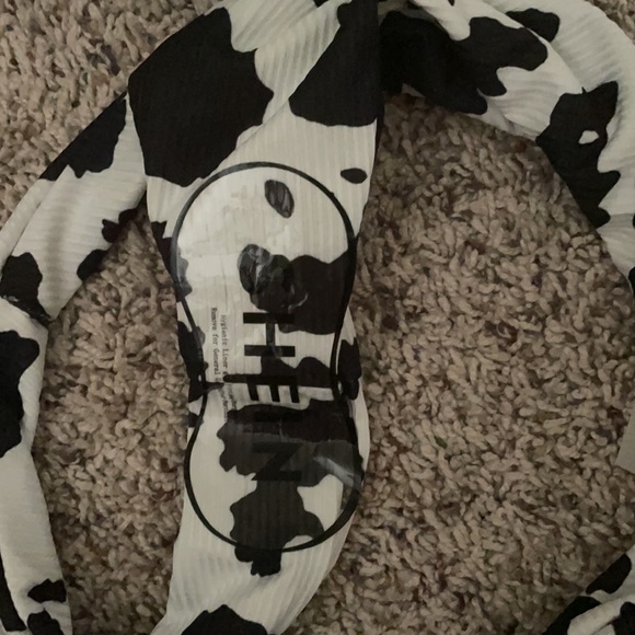 NWT SHEIN ribbed cow print bikini - Picture 4 of 5